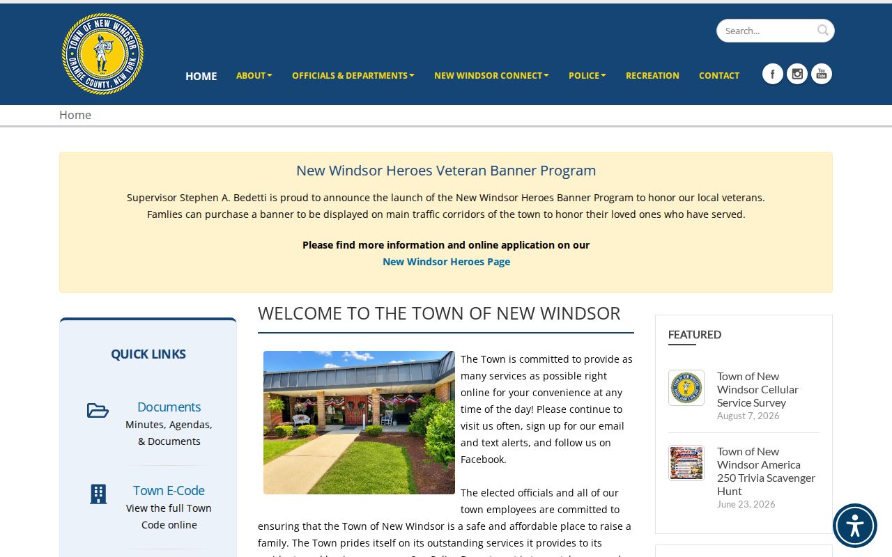 New Windsor residents directory official town gateway