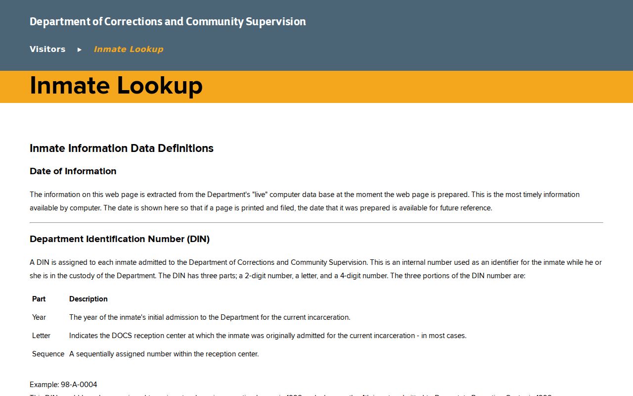 New Windsor residents directory NY DOCCS inmate lookup