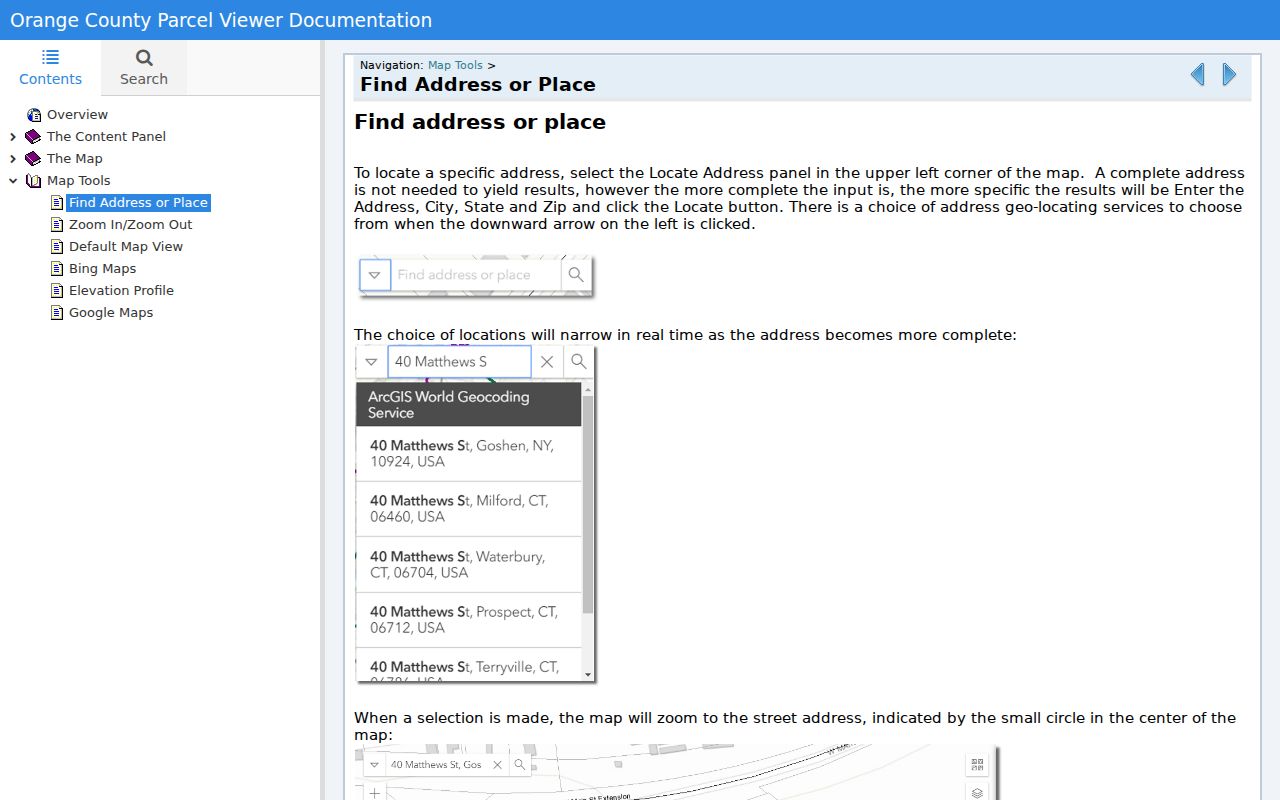 New Windsor ZIP directory Orange GIS address and ZIP fields